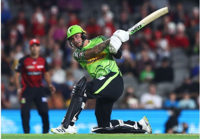 Alex Hales and Oliver Davies 