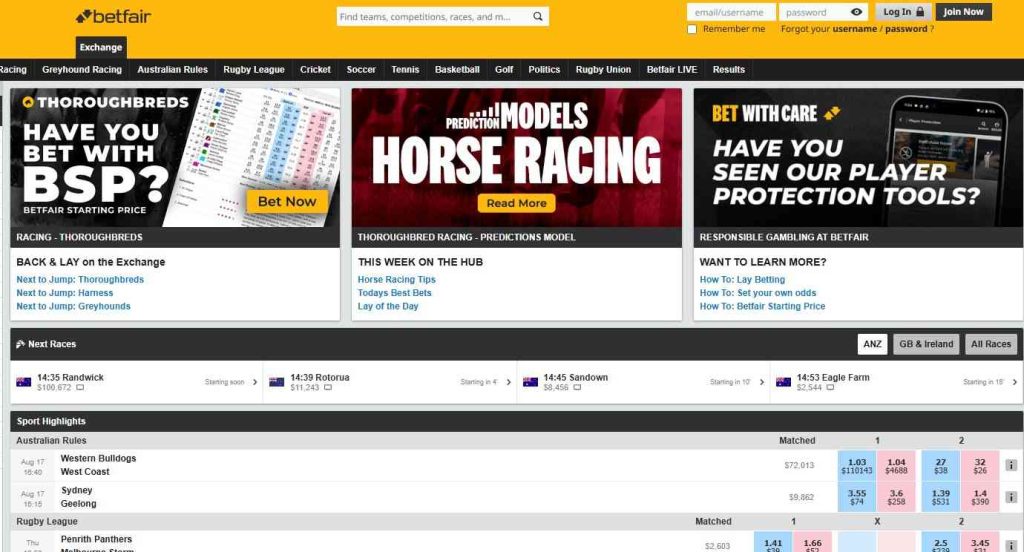 Betfair (Exchange)