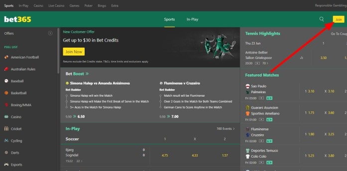 Sign Up For A Bet365 Account