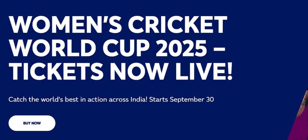 ICC Women's World Cup 2025 Tickets