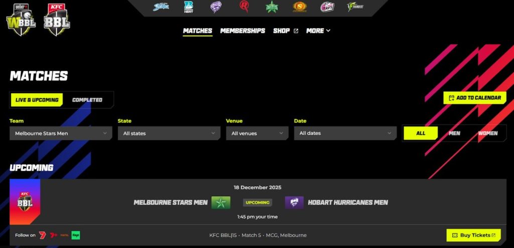 How To Get Melbourne Stars Tickets For The BBL 2025/26 Season How To Get Melbourne Stars Tickets For The BBL 2025/26 Season