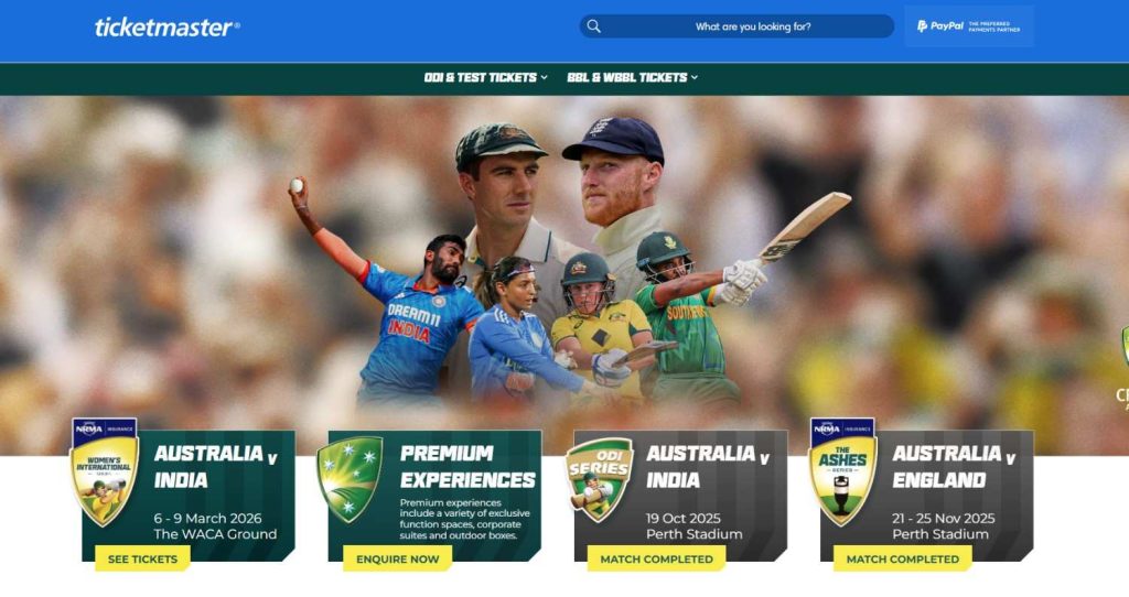 Ashes-Tickets-on Ticketmaster-website Ashes-Tickets-on Ticketmaster-website