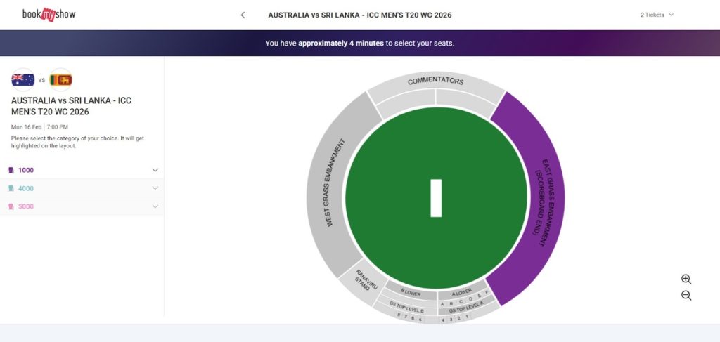 Choose Your Seating Category Choose Your Seating Category
